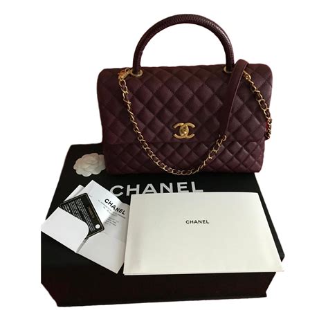 coco chanel handle bag